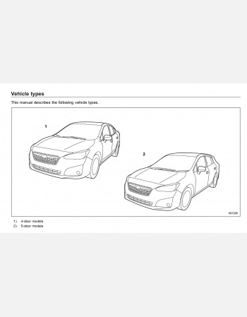 subaru impreza 2017 owners manual in english rhd lhd